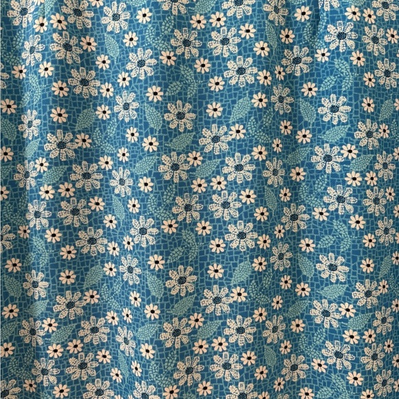 Christopher & Banks Floral Maxi Light Blue Y2K Size 10 - Picture 3 of 6